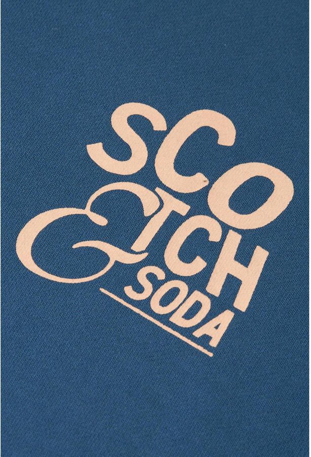 Scotch & Soda regular fit sweater met print blauw - Foto 3