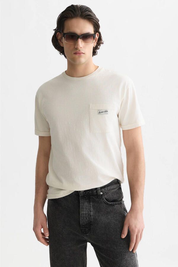 Scotch & Soda regular fit T-shirt ecru - Foto 3
