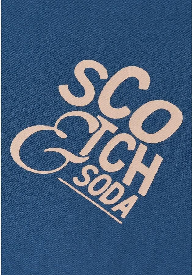 Scotch & Soda regular fit T-shirt met print blauw - Foto 2