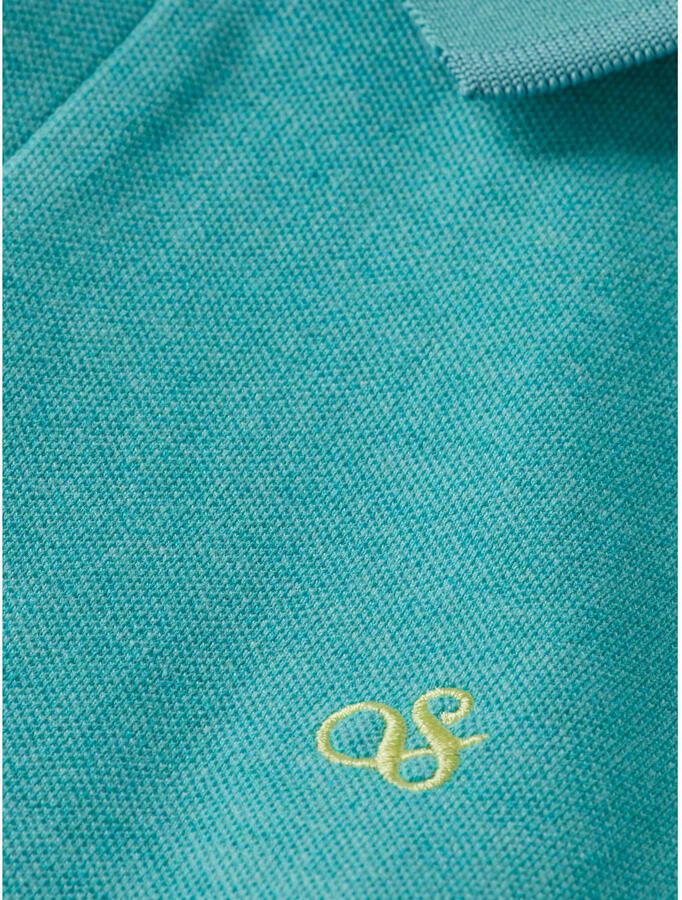 Scotch & Soda T-shirt Scotch & Soda Melange Polo Turqoise - Foto 3
