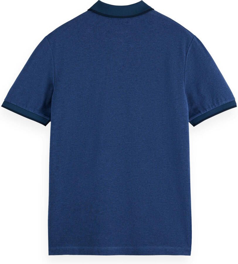 Scotch & Soda T-shirt Scotch & Soda Melange Polo Donkerblauw