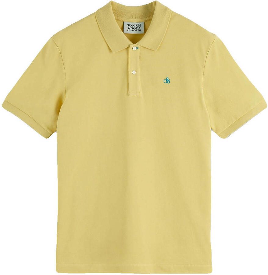 Scotch & Soda T-shirt Scotch & Soda Core Piqué Polo Geel