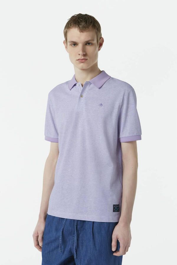 Scotch & Soda T-shirt Scotch & Soda Melange Polo Purple - Foto 2