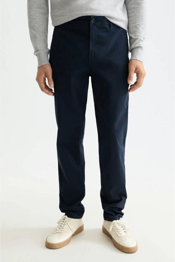 SCOTCH & SODA Heren Broeken Stuart Stretch Cotton Chino Donkerblauw - Foto 4