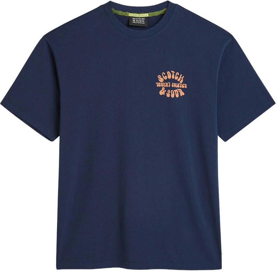 Scotch & Soda T-shirt Scotch & Soda Scotch Soda T-Shirt Backprint Navy