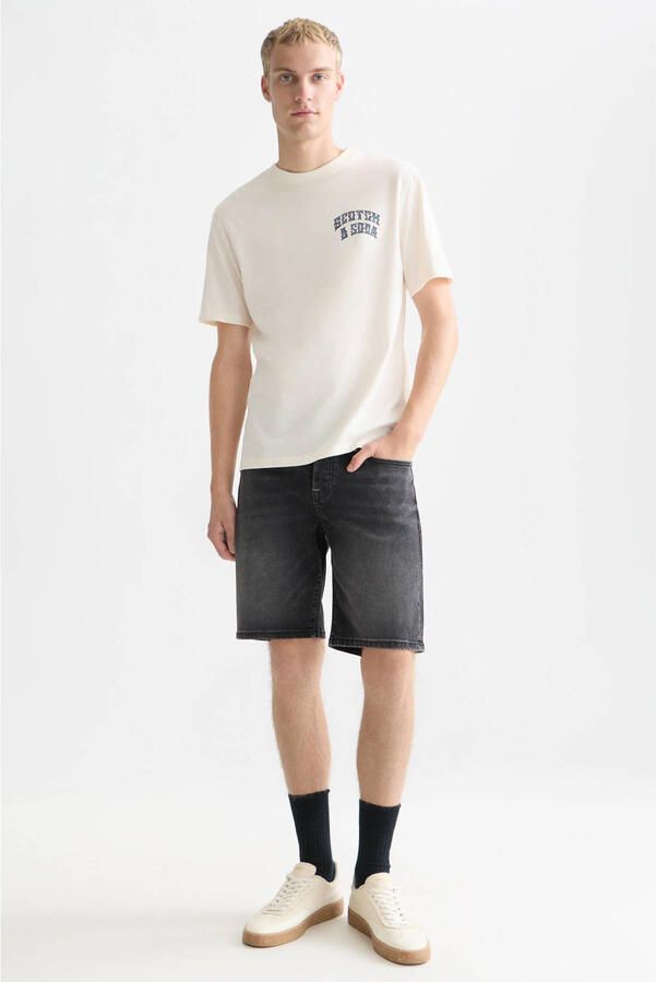 Scotch & Soda T-shirt met labelprints en ronde hals - Foto 3