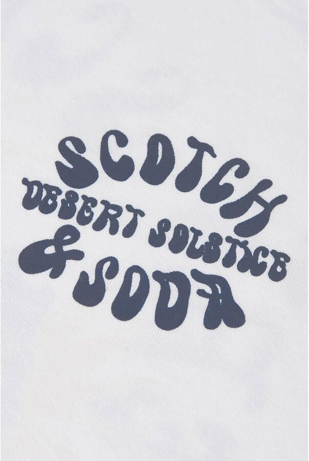 Scotch & Soda T-shirt Korte Mouw Scotch & Soda Scotch Soda T-Shirt Backprint Wit - Foto 3