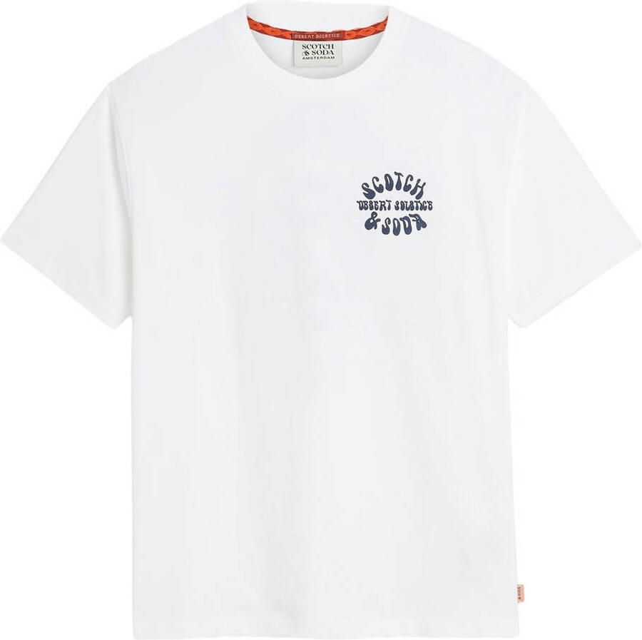 Scotch & Soda T-shirt Korte Mouw Scotch & Soda Scotch Soda T-Shirt Backprint Wit - Foto 2