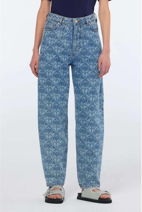 Scotch & Soda regular waist mom jeans medium blue denim