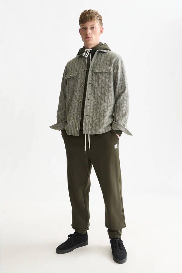 Scotch & Soda relaxed fit jacquard overhemd met print en wol dark forest - Foto 2