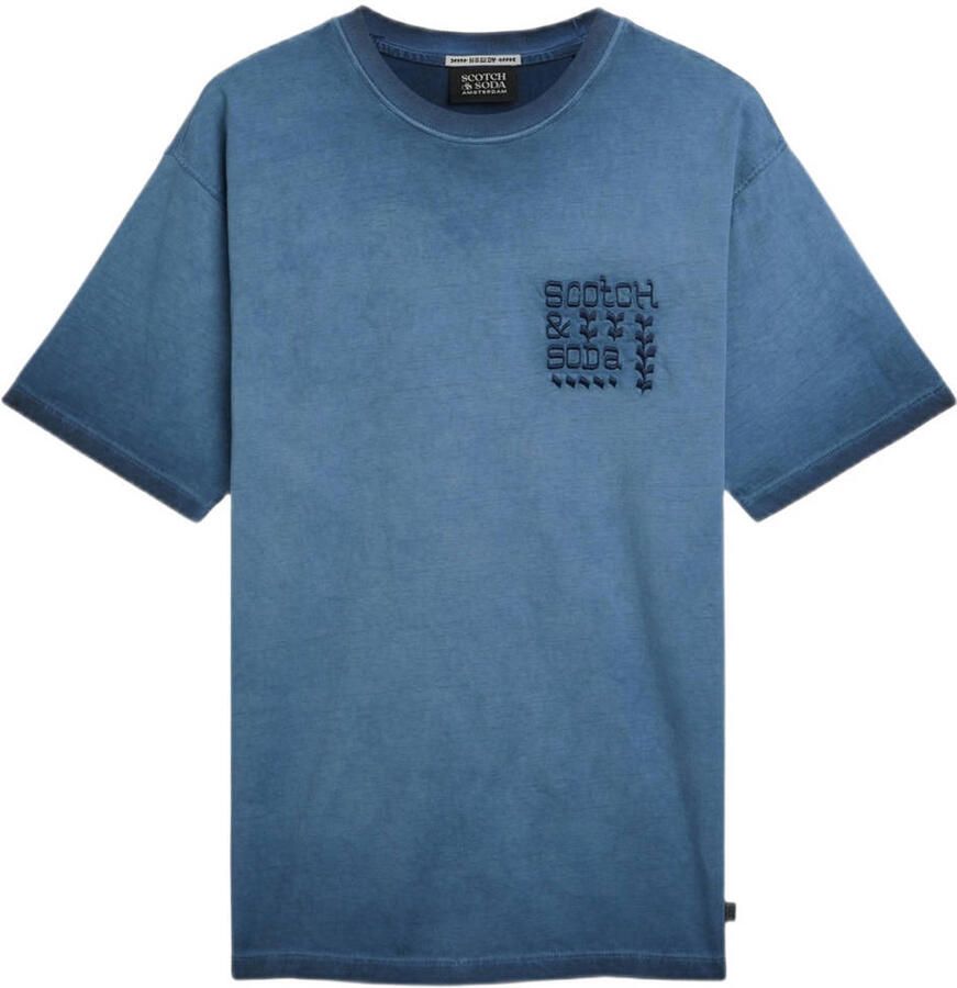 Scotch & Soda relaxed T-shirt blauw