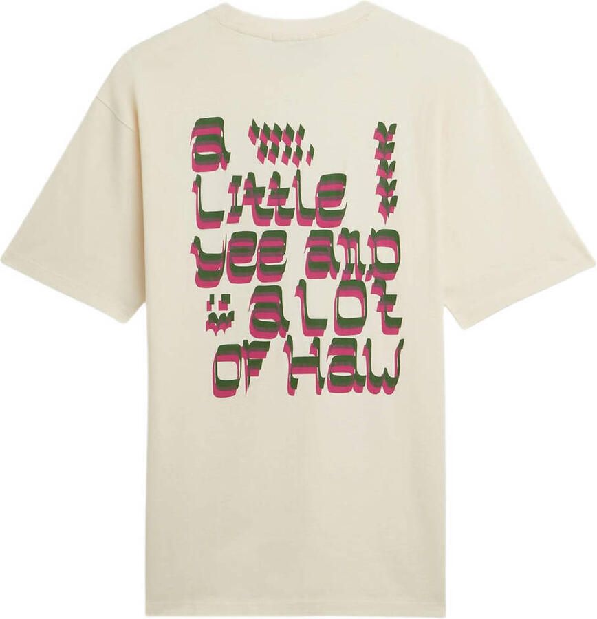 Scotch & Soda relaxed T-shirt met backprint ecru - Foto 2