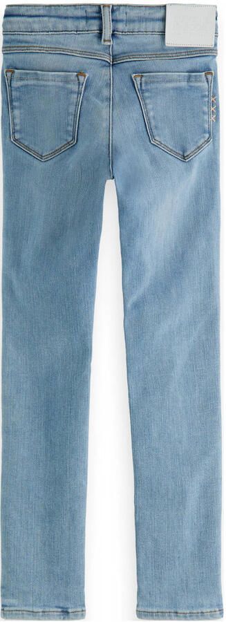 Scotch & Soda skinny jeans Milou shore blue Blauw Meisjes Stretchdenim 128