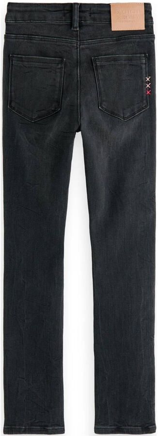 Scotch & Soda skinny jeans zwart Meisjes Stretchdenim (duurzaam) 134