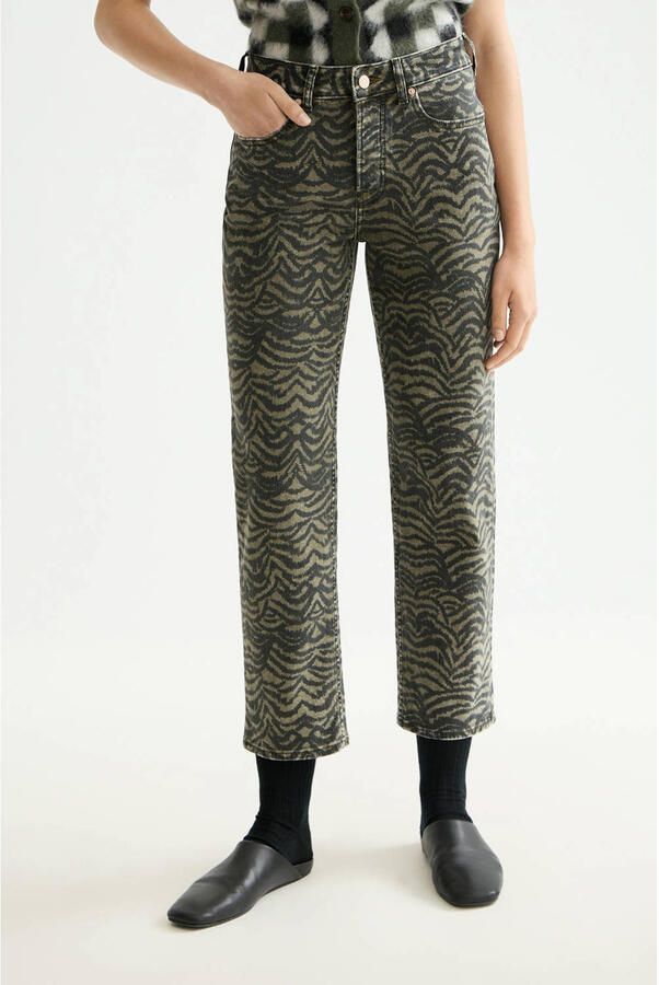 Scotch & Soda straight leg jeans donkergroen