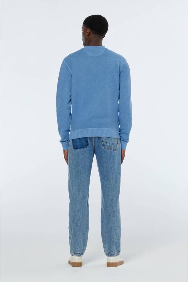 SCOTCH & SODA Heren Truien & Vesten Garment Dye Structured Sweatshirt Blauw - Foto 5