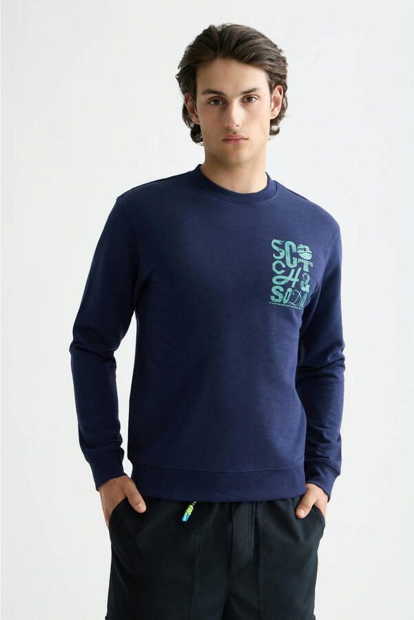 Scotch & Soda Sweater Scotch & Soda Sweater Logo Navy - Foto 3