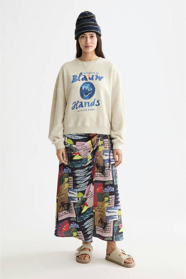 Scotch & Soda Washed Graphic Sweater Dames - Foto 2