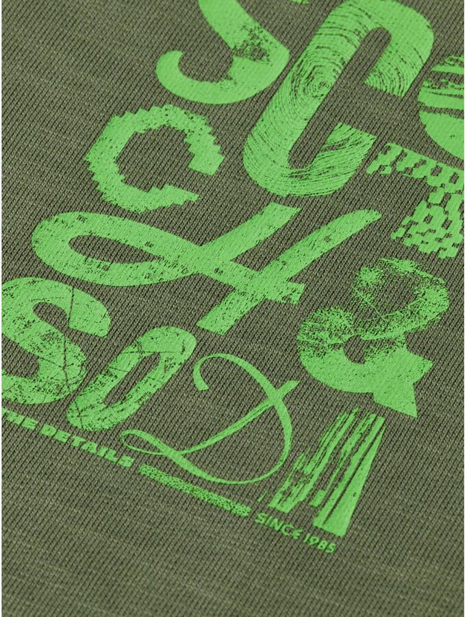 Scotch & Soda Sweater Scotch & Soda Sweater Logo Olijfgroen - Foto 2