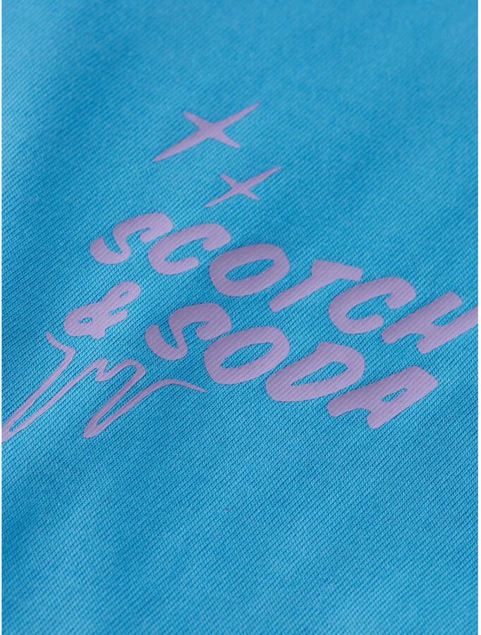 SCOTCH & SODA Heren Polo's & T-shirts Regular Fit Left Chest Logo T-shirt Blauw - Foto 2