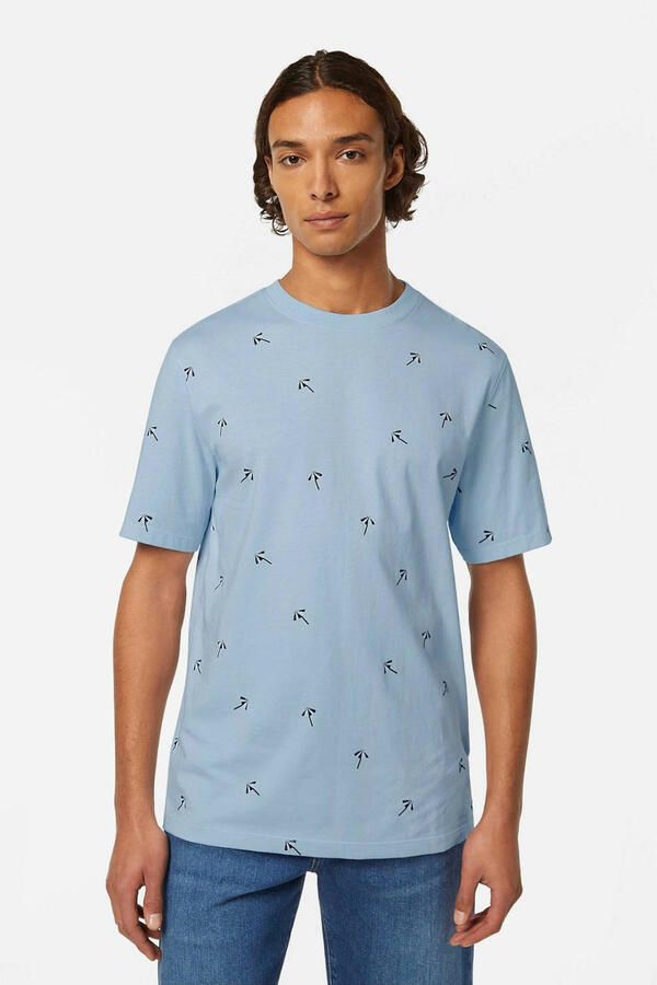 Scotch & Soda T-shirt Scotch & Soda T-shirt Print Lichtblauw - Foto 3