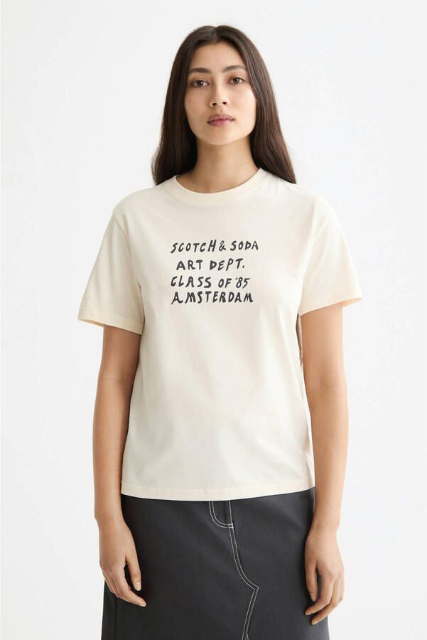 Scotch & Soda Regular fit T-shirt van puur biologisch katoen met logoprint - Foto 2