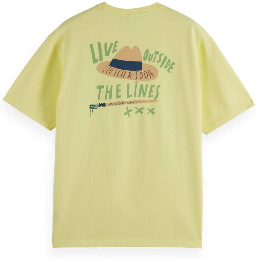 Scotch & Soda Front and Back Artwork Shirt Heren