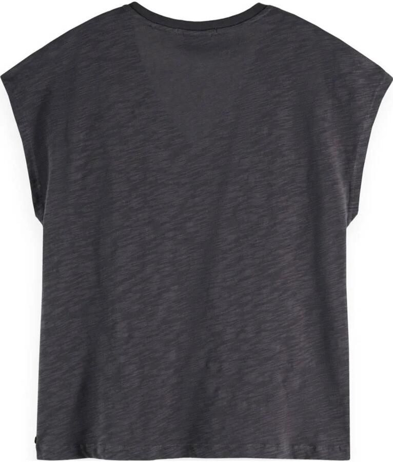 Scotch & Soda Embroidered V-neck Shirt Dames