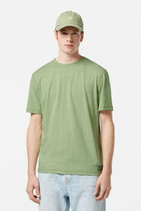 Scotch & Soda T-shirt Scotch & Soda T-Shirt Melange Groen - Foto 3