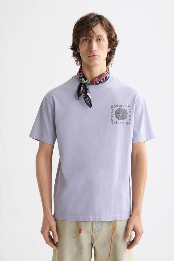 Scotch & Soda Relaxed fit T-shirt van puur katoen met logoprint - Foto 2