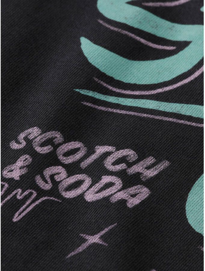 Scotch & Soda T-shirt Scotch & Soda Scotch Soda T-Shirt Artwork Zwart - Foto 2