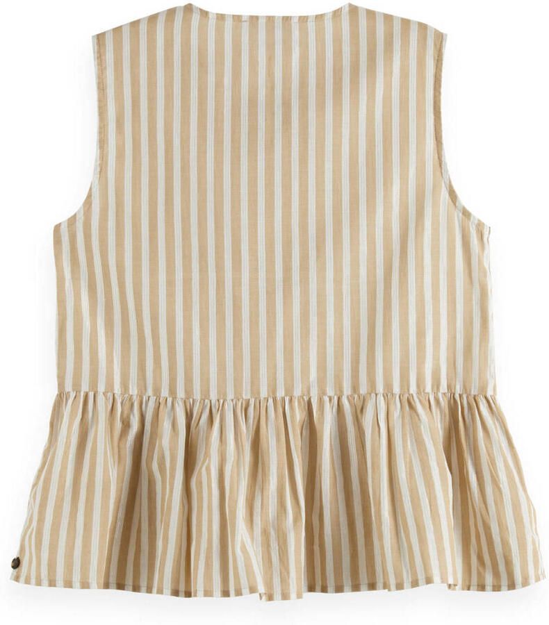 Scotch & Soda Regular fit blousetop met druppelvormige hals