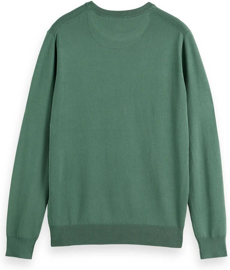 SCOTCH & SODA Heren Truien & Vesten Viscose Regular Fit Crewneck Groen - Foto 3