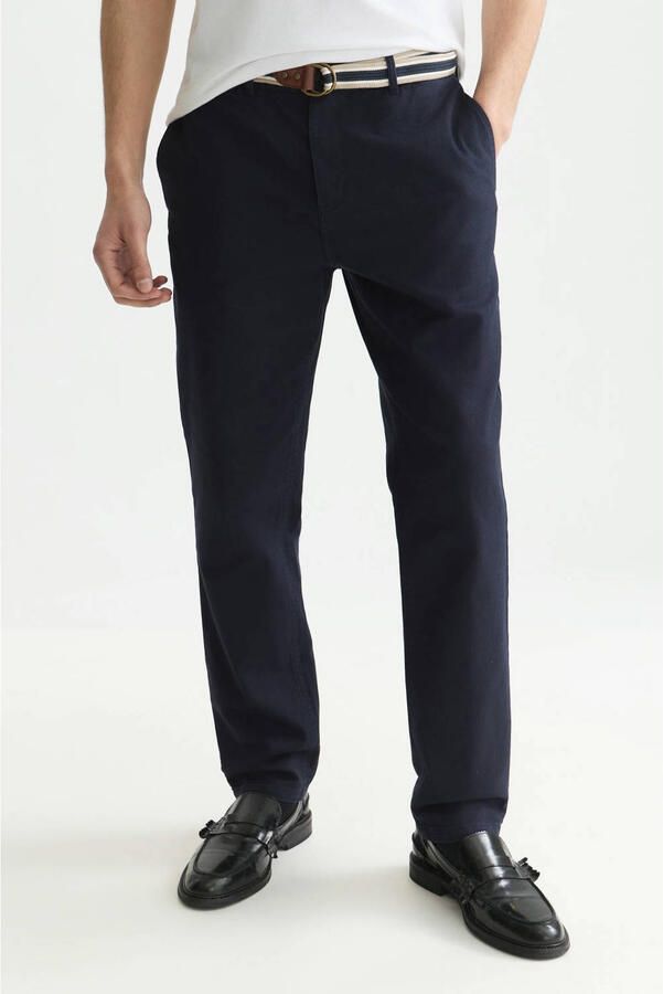 Scotch & Soda Chino met riem en steekzakken model 'WARREN'