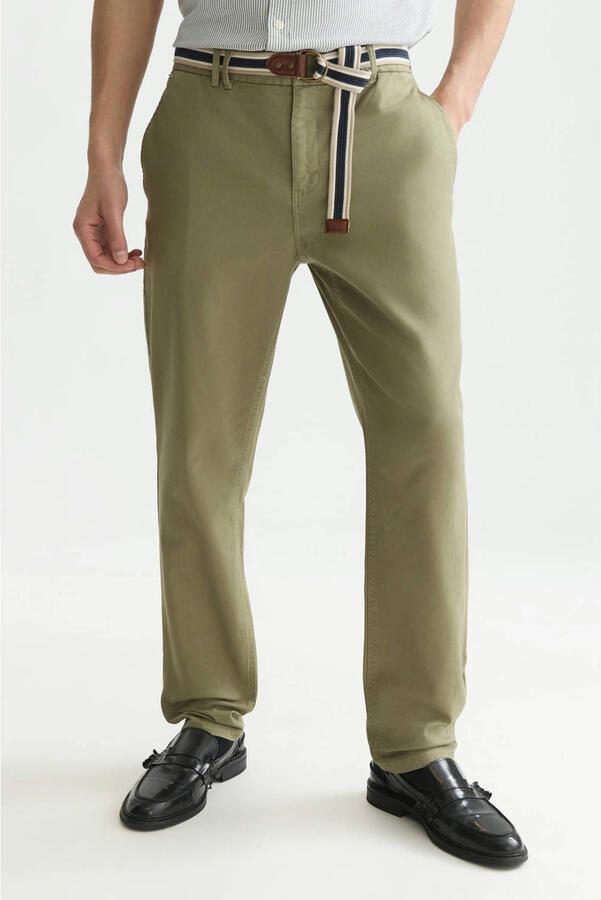 Scotch & Soda Chino met riem en steekzakken model 'WARREN'
