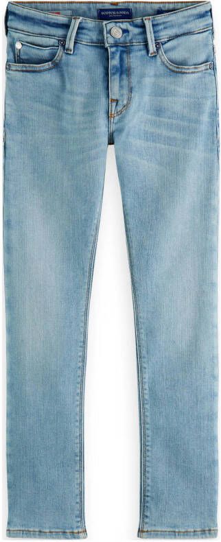 Scotch & Soda skinny jeans Tigger shore blue Blauw Jongens Stretchdenim 152