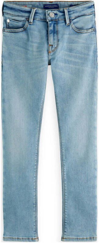 Scotch & Soda skinny jeans Tigger shore blue Blauw Jongens Stretchdenim 128