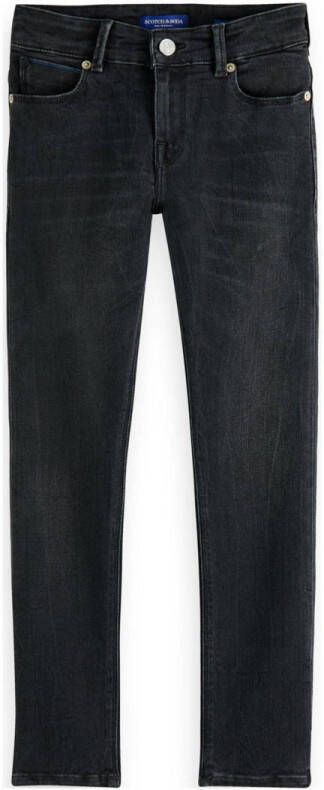 Scotch & Soda skinny jeans zwart Jongens Stretchdenim Effen 128 - Foto 2