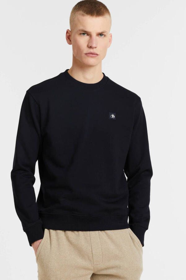 SCOTCH & SODA Heren Truien & Vesten Felpa Crewneck Sweatshirt Donkerblauw