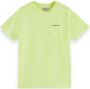 SCOTCH & SODA Jongens Polo's & T-shirts Short Sleeved Chest Pocket T-shirt Geel - Thumbnail 2