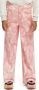Scotch & Soda tie-dye high waist wide leg broek roze wit Meisjes Stretchdenim 146 - Thumbnail 2