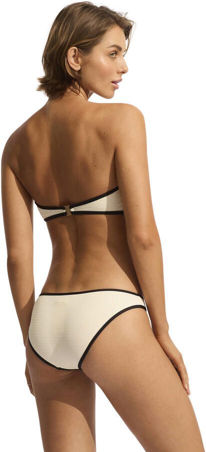 Seafolly Beach Bound bikinibroekje ecru zwart - Foto 2