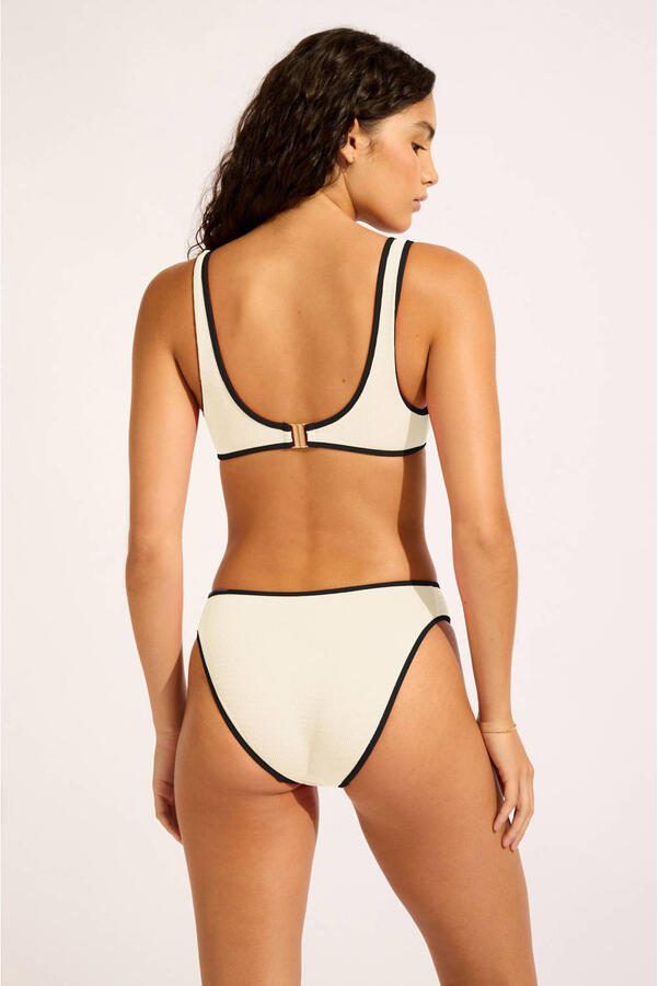 Seafolly Beach Bound high leg bikinibroekje ecru - Foto 3