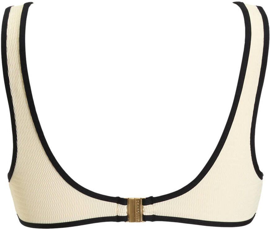Seafolly Beach Bound voorgevormde bikinitop ecru zwart - Foto 2