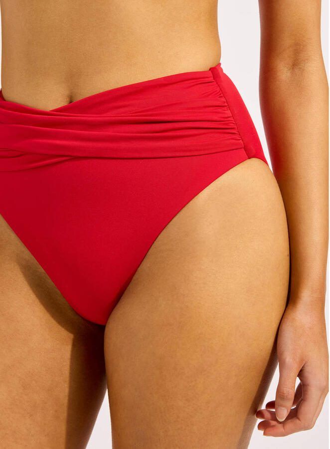 Seafolly Collective high waist bikinibroekje rood - Foto 2