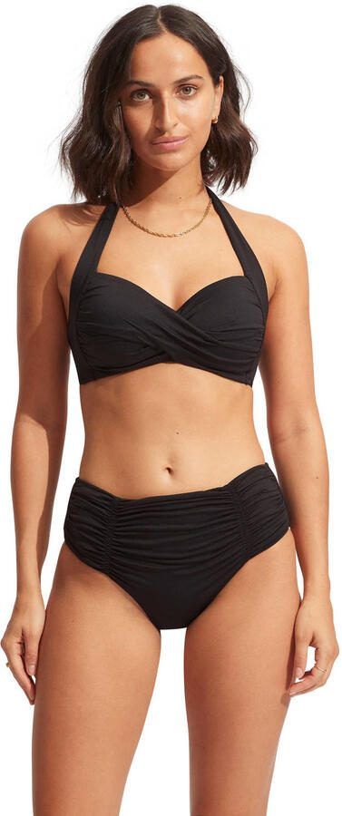 Seafolly Collective high waist bikinibroekje zwart