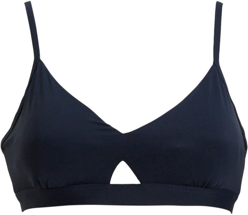 Seafolly Collective voorgevormde crop bikinitop donkerblauw - Foto 1
