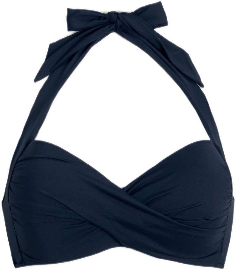 Seafolly Collective voorgevormde push-up bikinitop donkerblauw - Foto 2