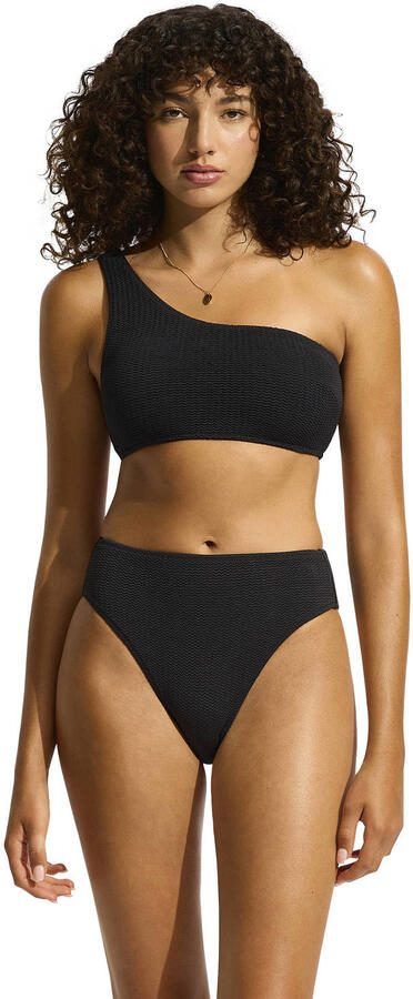 Seafolly high leg bikinibroekje zwart