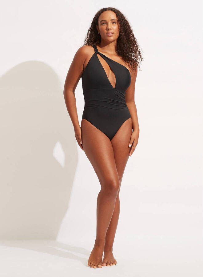Seafolly one shoulder badpak zwart - Foto 3